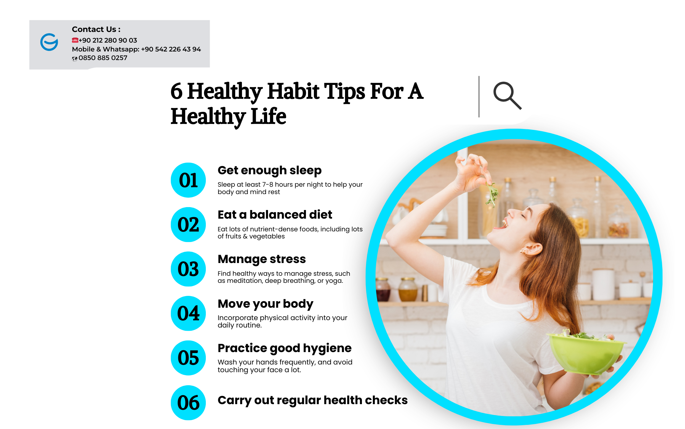 6 consejos sobre hábitos saludables para una vida sana